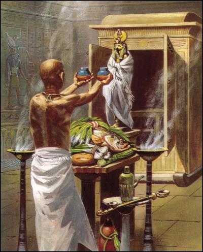 la journée d'un prêtre dans l'Egypte ancienne