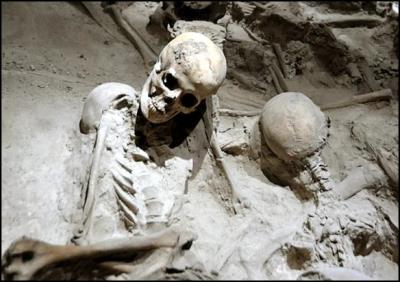 Herculanum, des squelettes sous la lave