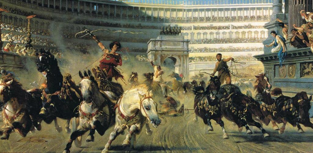 Les spectacles du grand cirque de Rome