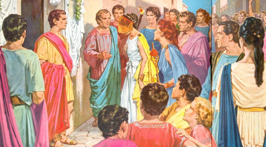 La cérémonie du mariage dans la Rome antique
