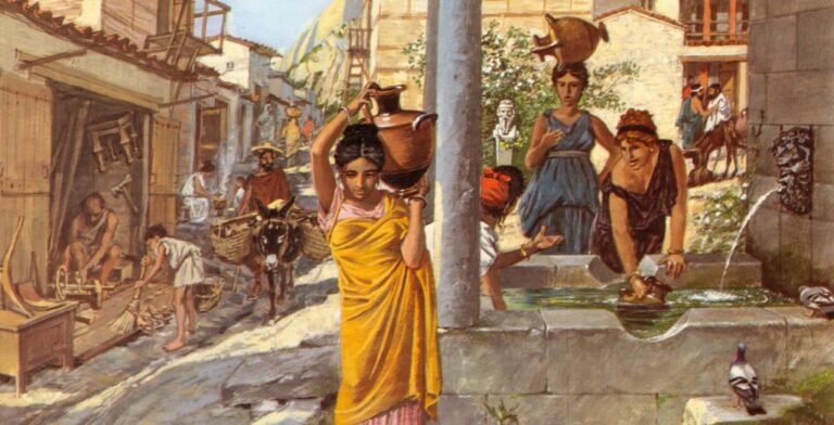 Rues d’Athènes au temps de Périclès