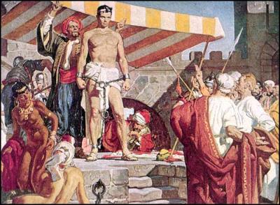 Le marché aux esclaves dans la Rome antique