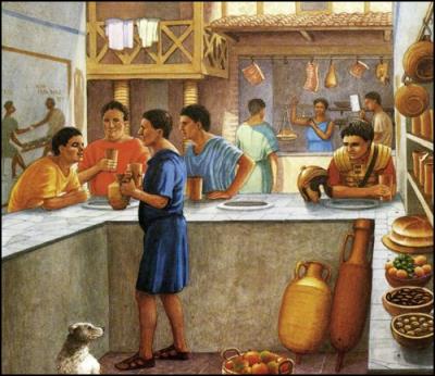 Vie quotidienne dans la Rome antique. Manger, dans les rues de la Rome antique
