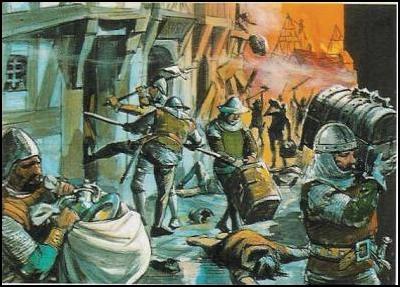 Le massacre de Béziers pendant la croisade des Albigeois