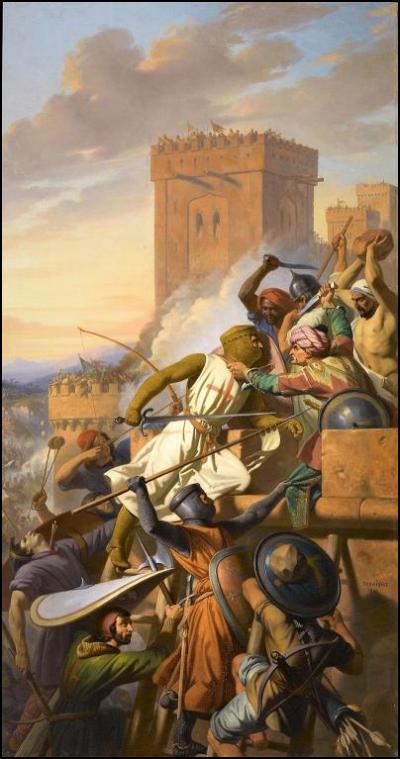 Les croisés assiégés dans Antioche pendant la première croisade