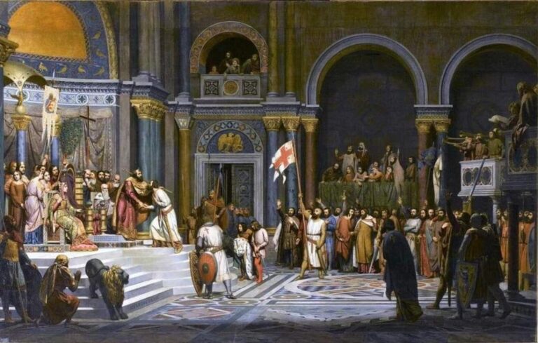 La prise de Constantinople pendant la quatrième croisade