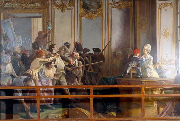 Marie-Antoinette et Louis XVI devant le peuple de Paris aux Tuileries