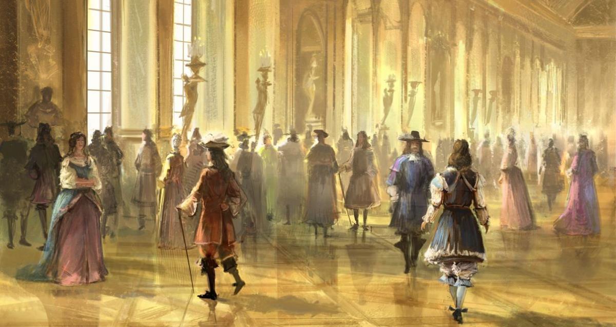 La cour des miracles et Versailles sous l'Ancien Régime