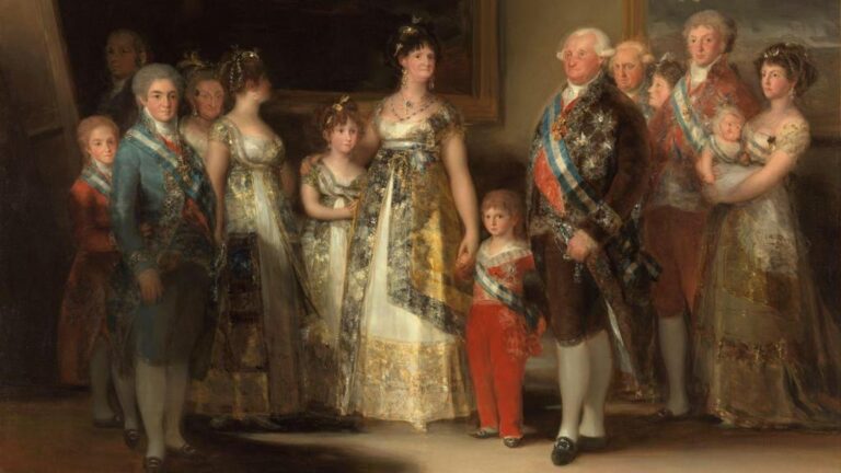 Le départ de la famille royale d'Espagne de Madrid en 1808