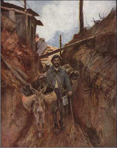Les corvées des poilus dans les tranchées de 1914-1918