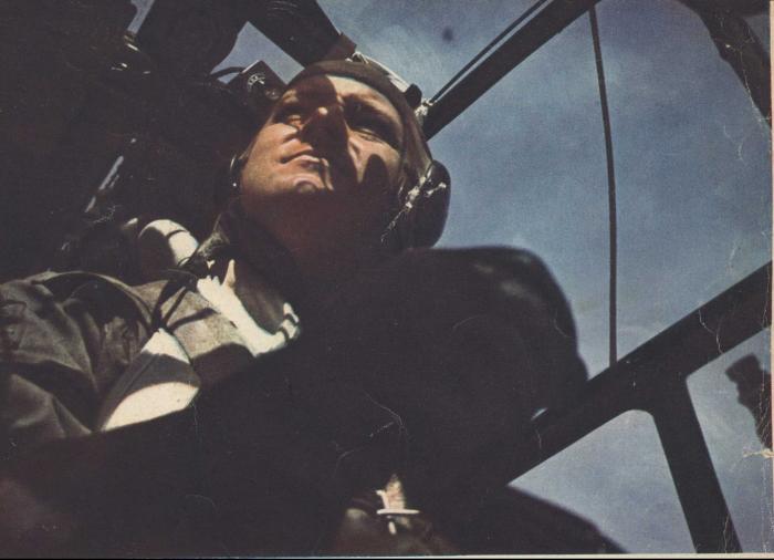 Pilote allemand pendant le jour de l'aigle en 1940