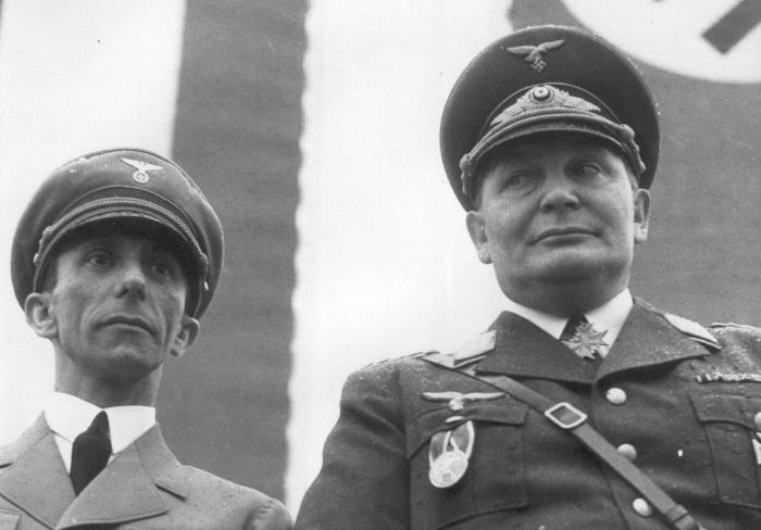Quiz sur les nazis célèbres entre 1933 et 1945 tels que Goebbels, Himmler et Goering